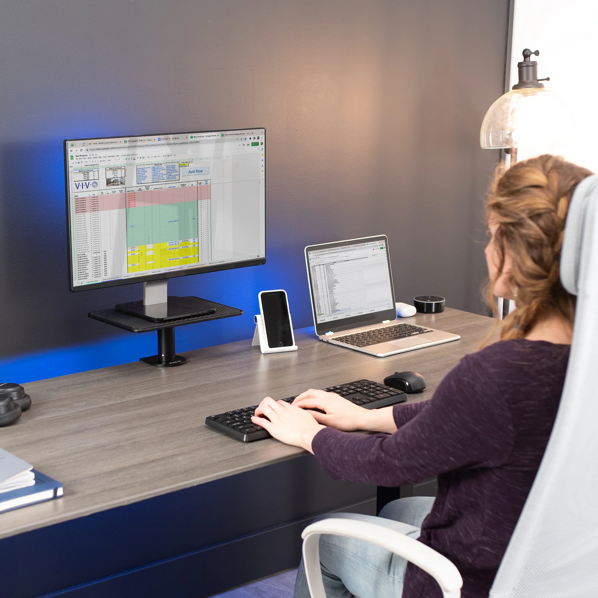 12" Clamp-on Aluminum Monitor Riser - Image 6