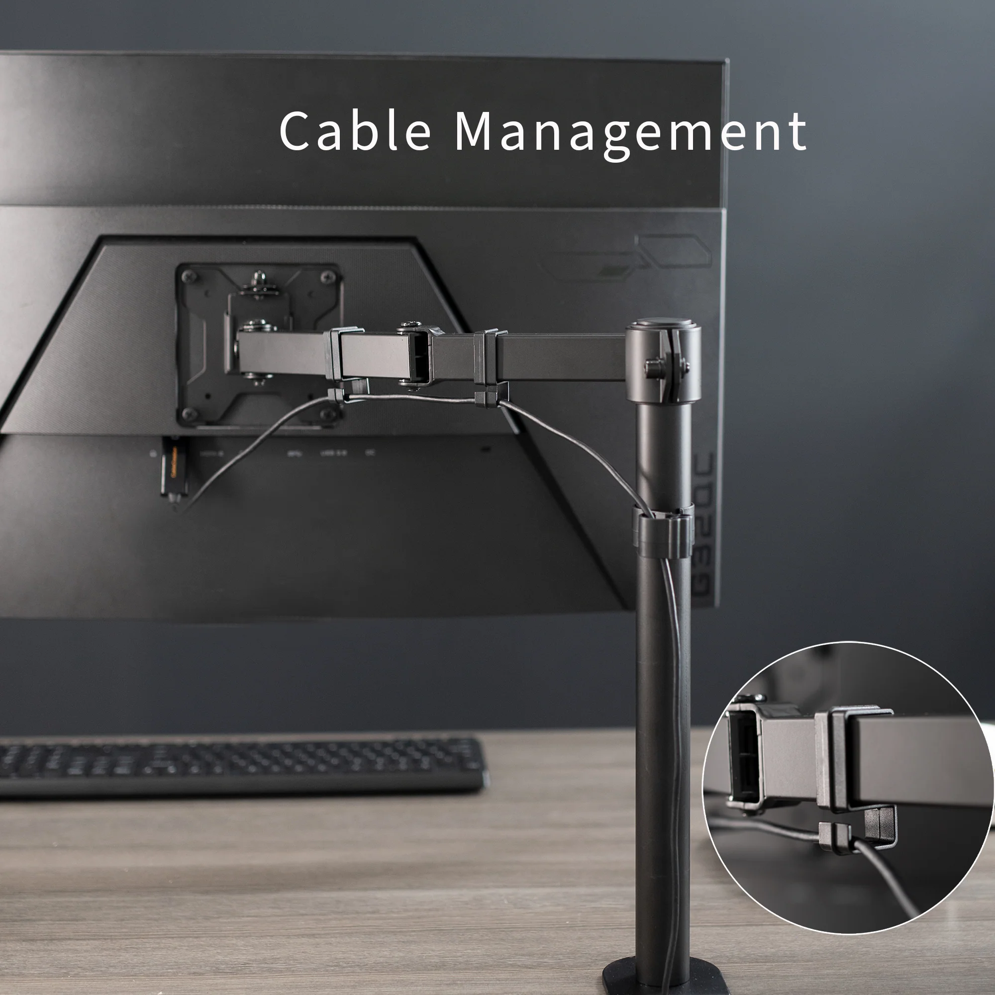 Single Monitor Desk Mount - Up to 38" Screens - Image 8
