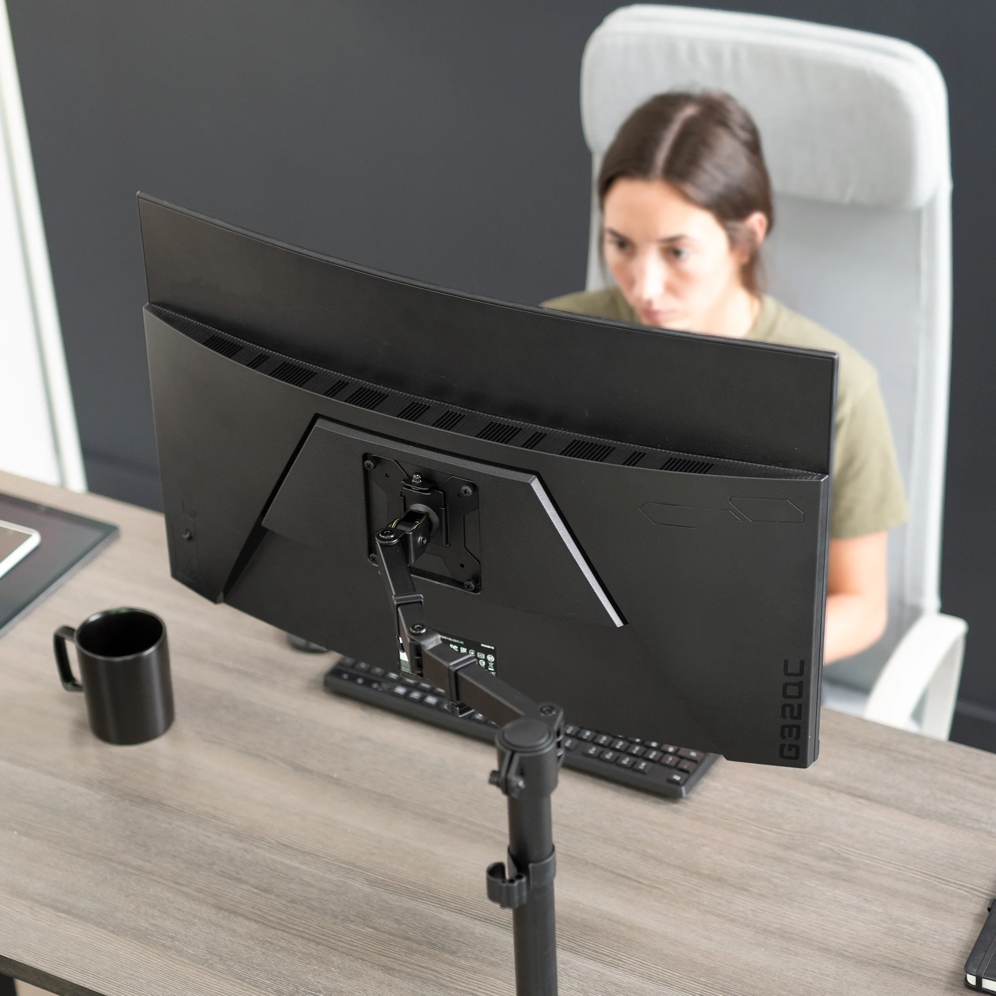 Single Monitor Desk Mount - Up to 38" Screens - Image 9