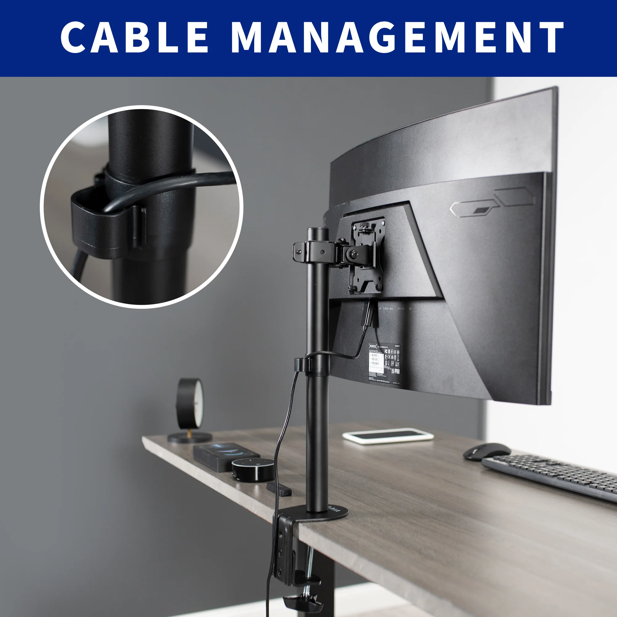 Single Monitor Desk Mount - Up to 38" Screens - Image 5