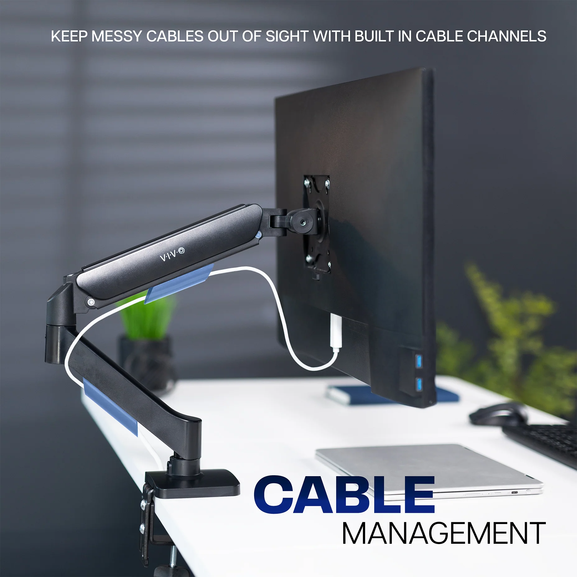 Mechanical Arm Single 17" to 32" Monitor Desk Mount - Image 7