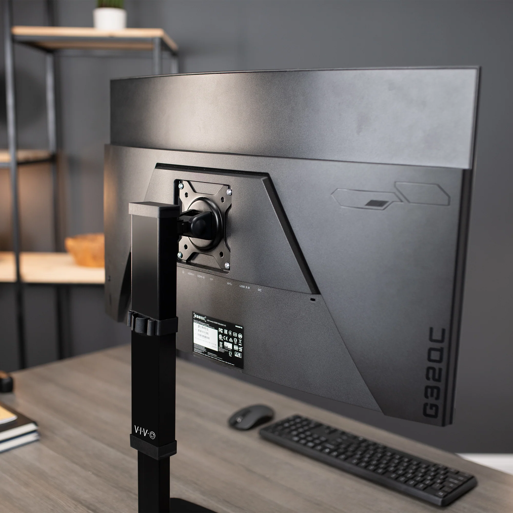 Single 17" to 32" Monitor Desk Stand - Image 3