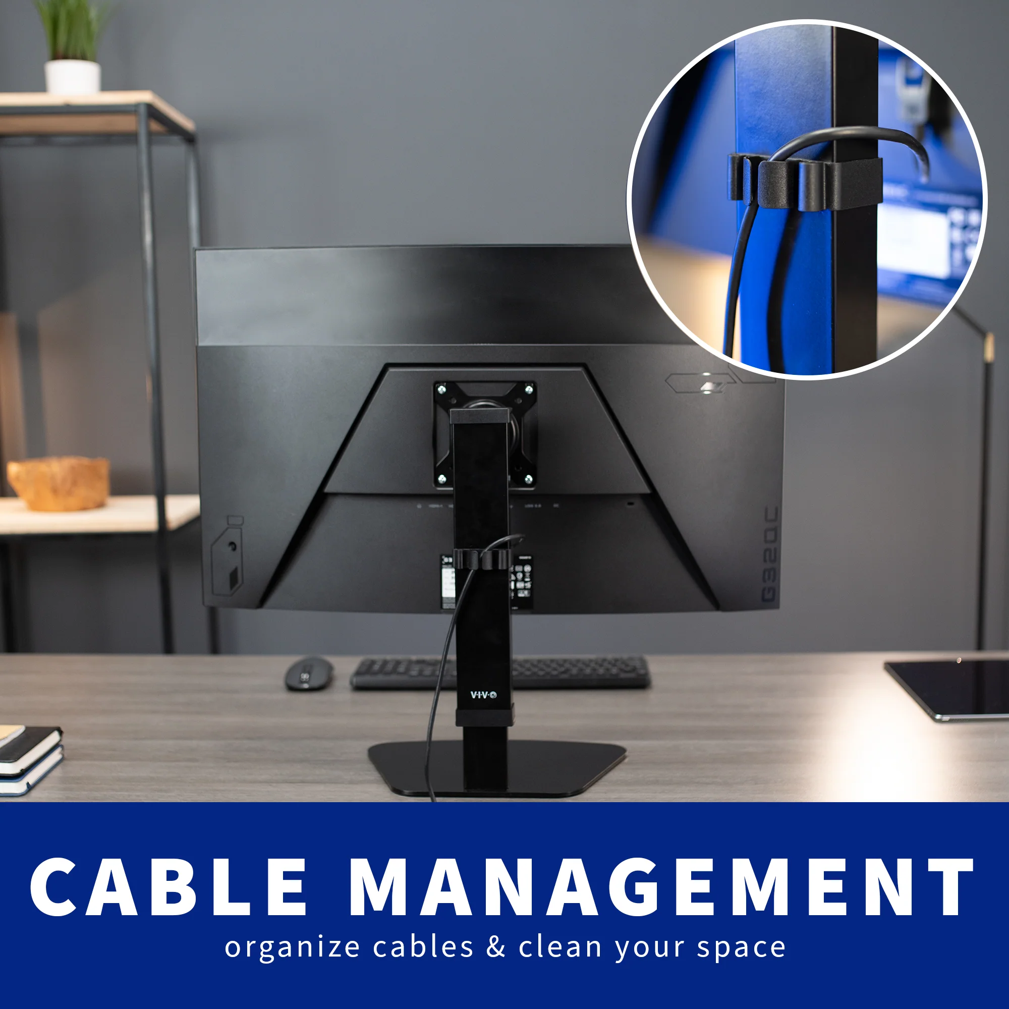 Single 17" to 32" Monitor Desk Stand - Image 8