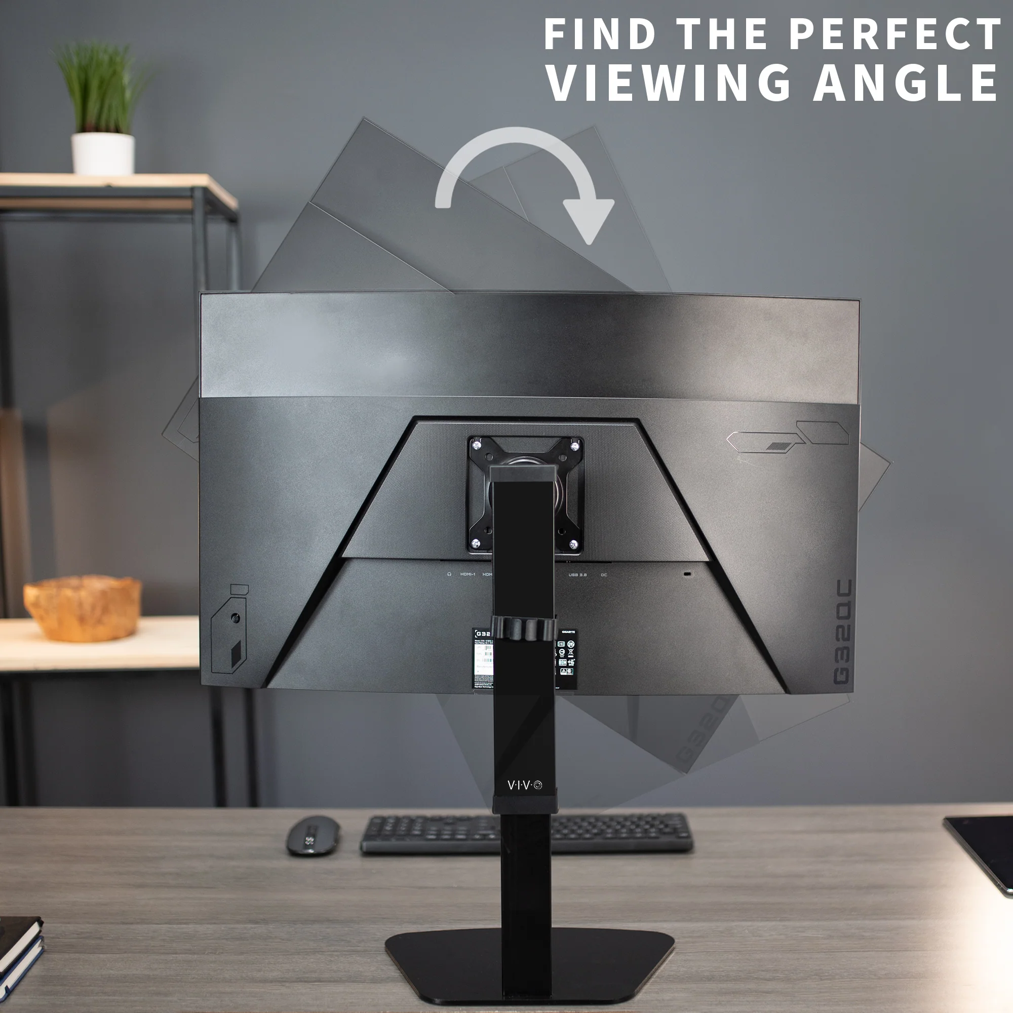 Single 17" to 32" Monitor Desk Stand - Image 9