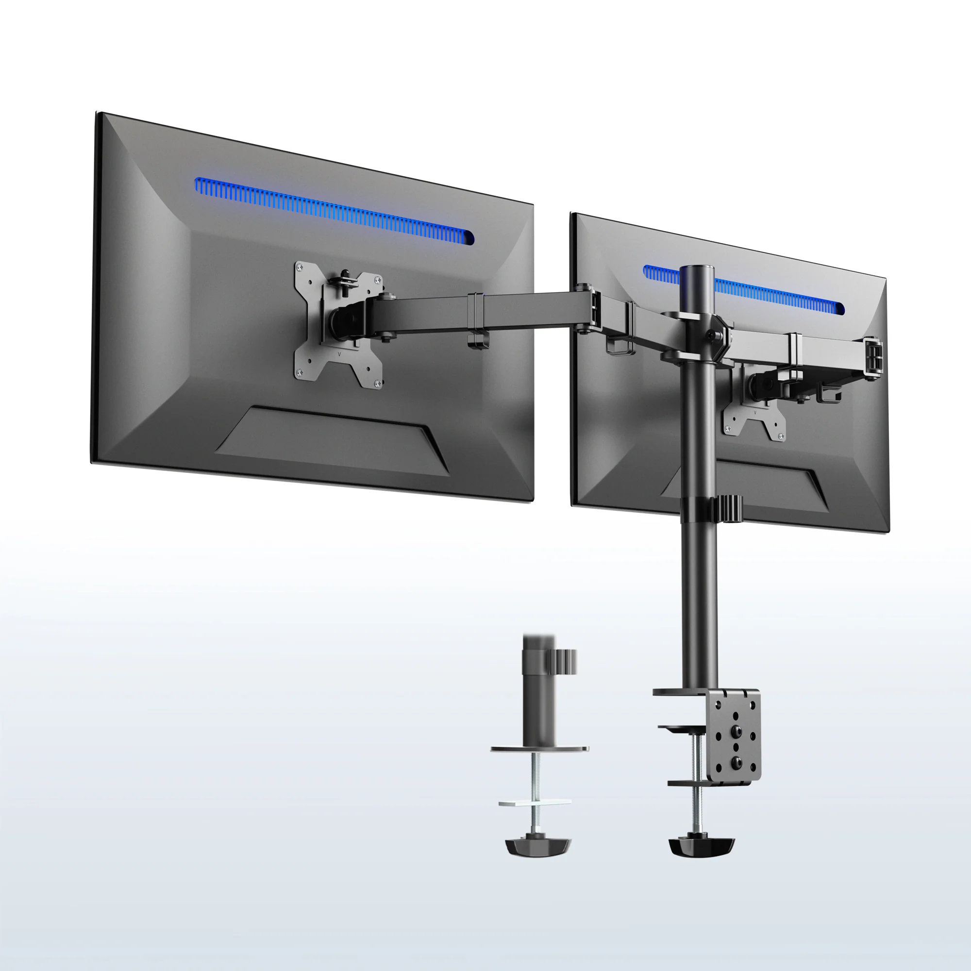 VIVO Dual Monitor Desk Mount Adjustable Stand - Image 14