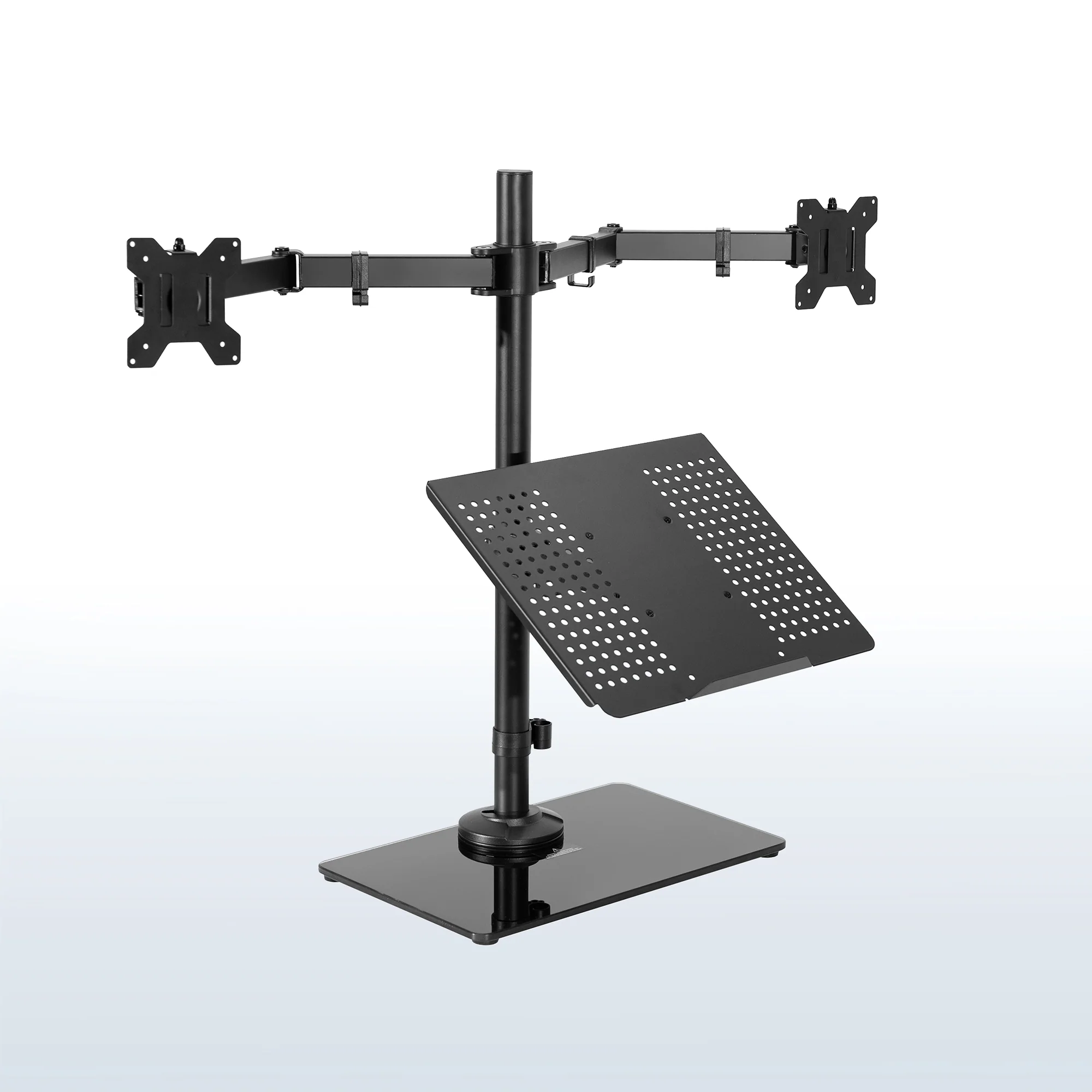 Monitor and Laptop Desk Glass Stand - Up to 32" Screens, 17" Laptops - Image 13