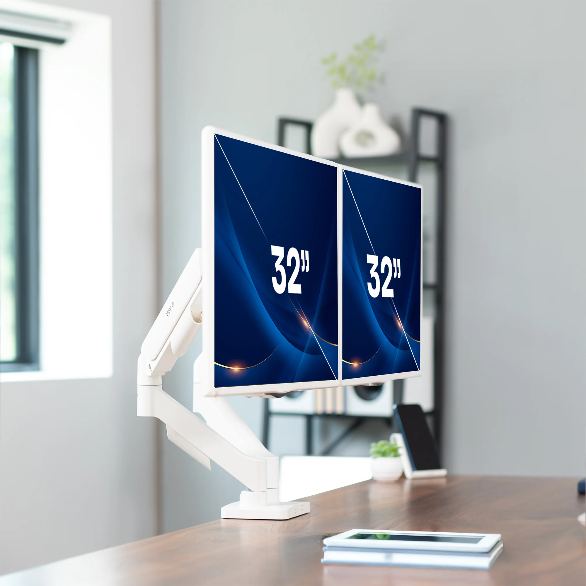 Mechanical Arm Dual 17" to 32" Monitor Desk Mount - Image 12