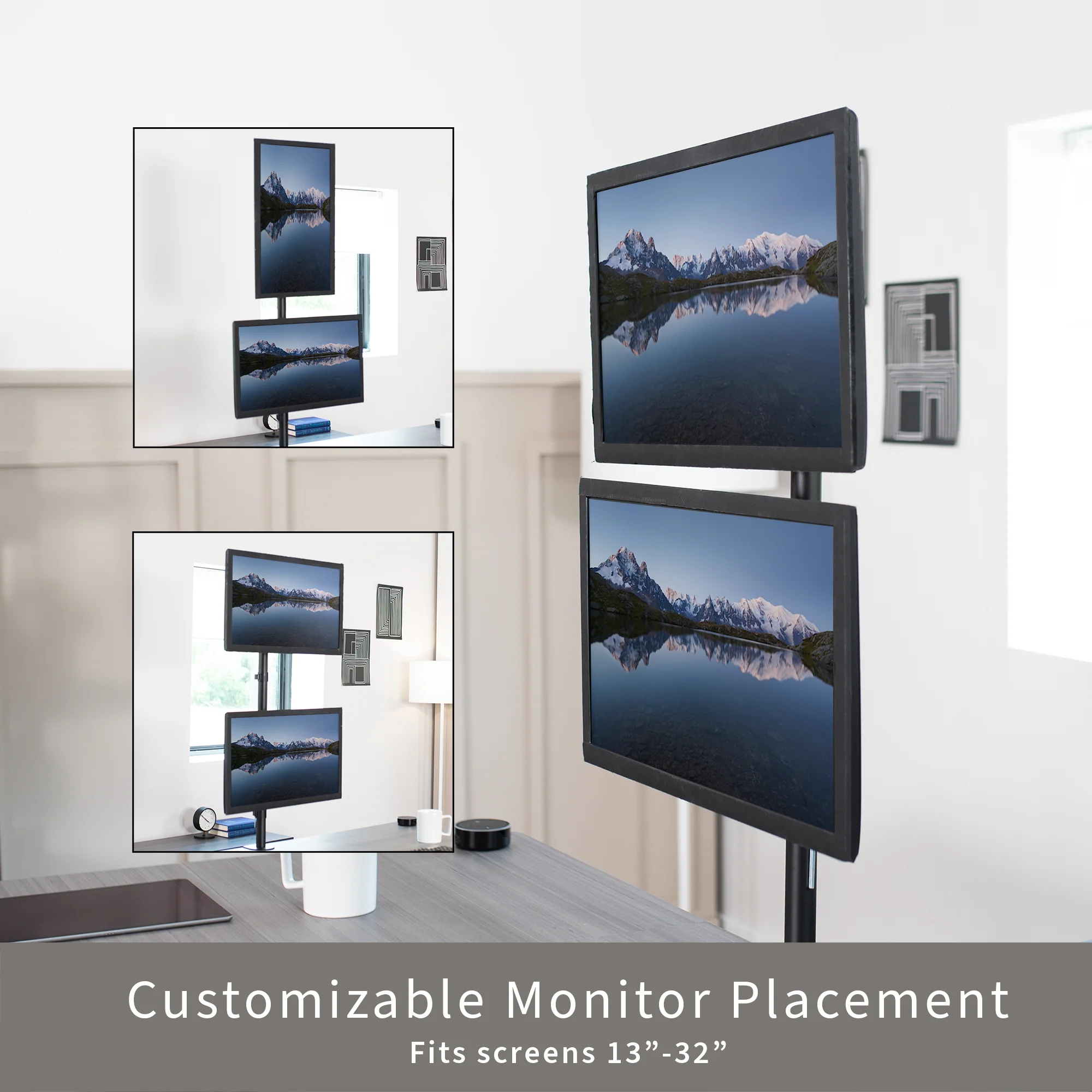 Dual Monitor Desk Mount - Up to 34" Screens - Image 4
