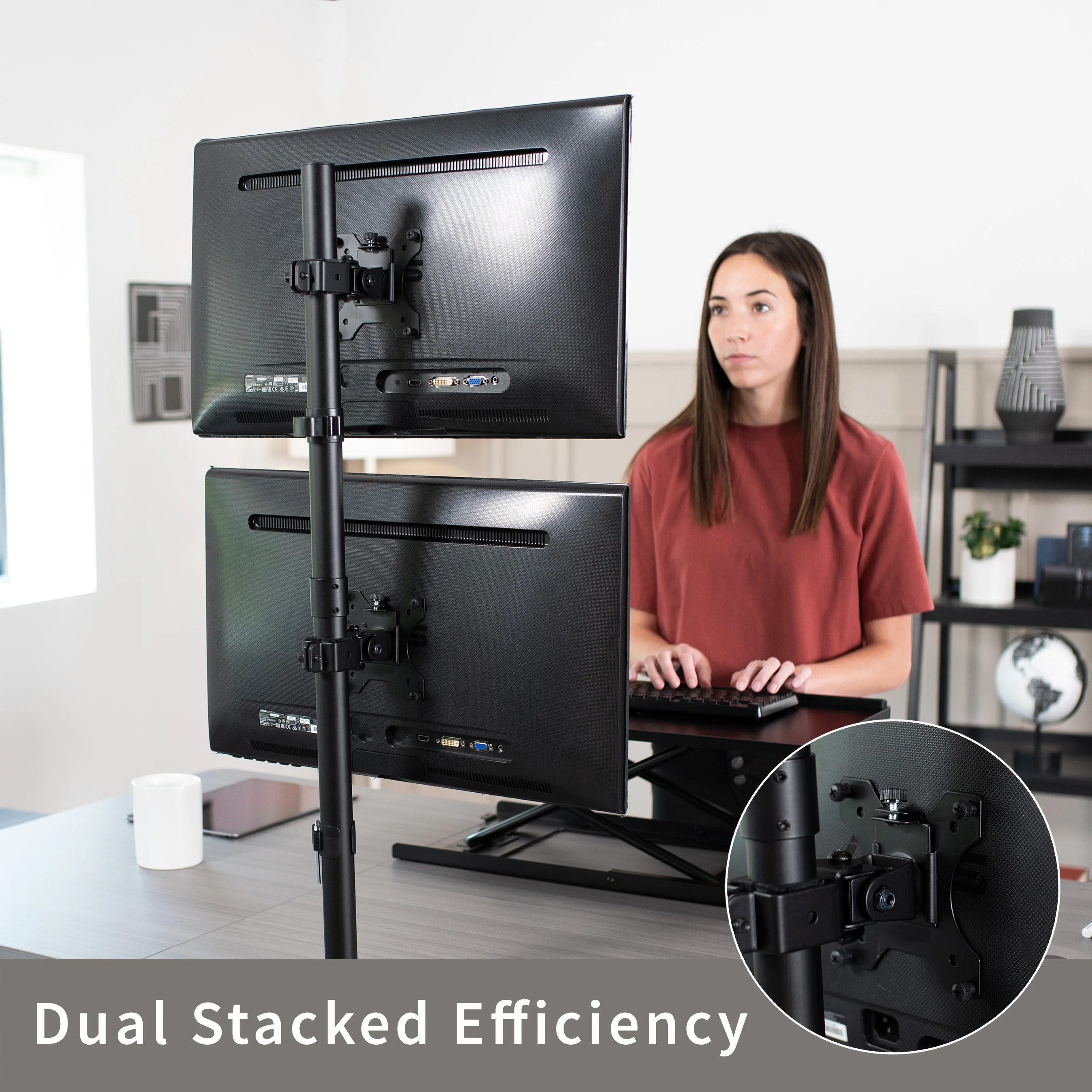 Dual Monitor Desk Mount - Up to 34" Screens - Image 5