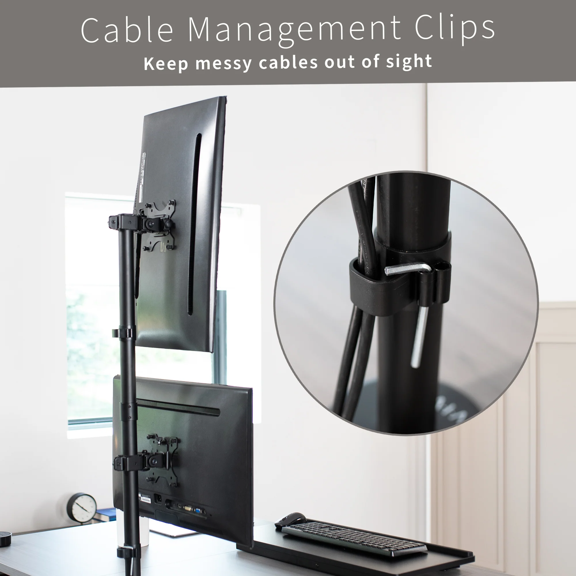 Dual Monitor Desk Mount - Up to 34" Screens - Image 6