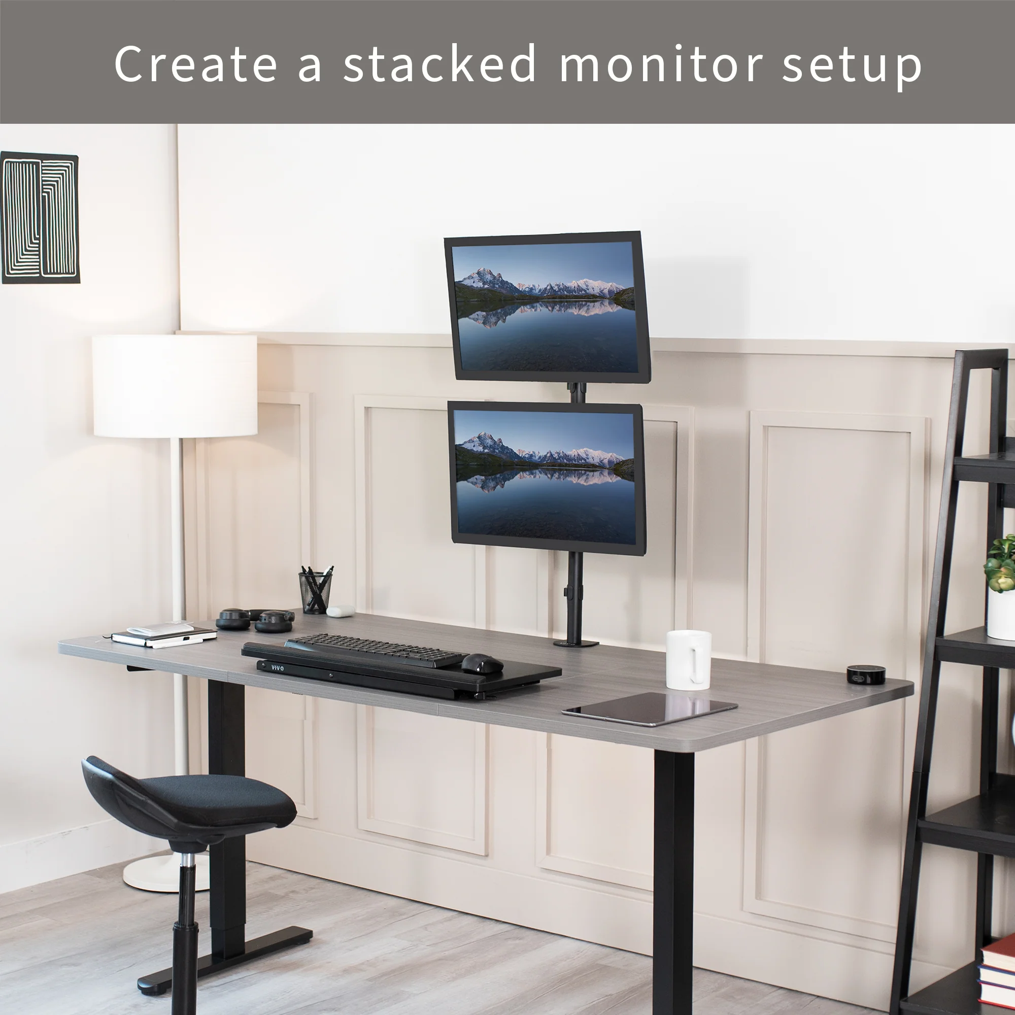 Dual Monitor Desk Mount - Up to 34" Screens - Image 8