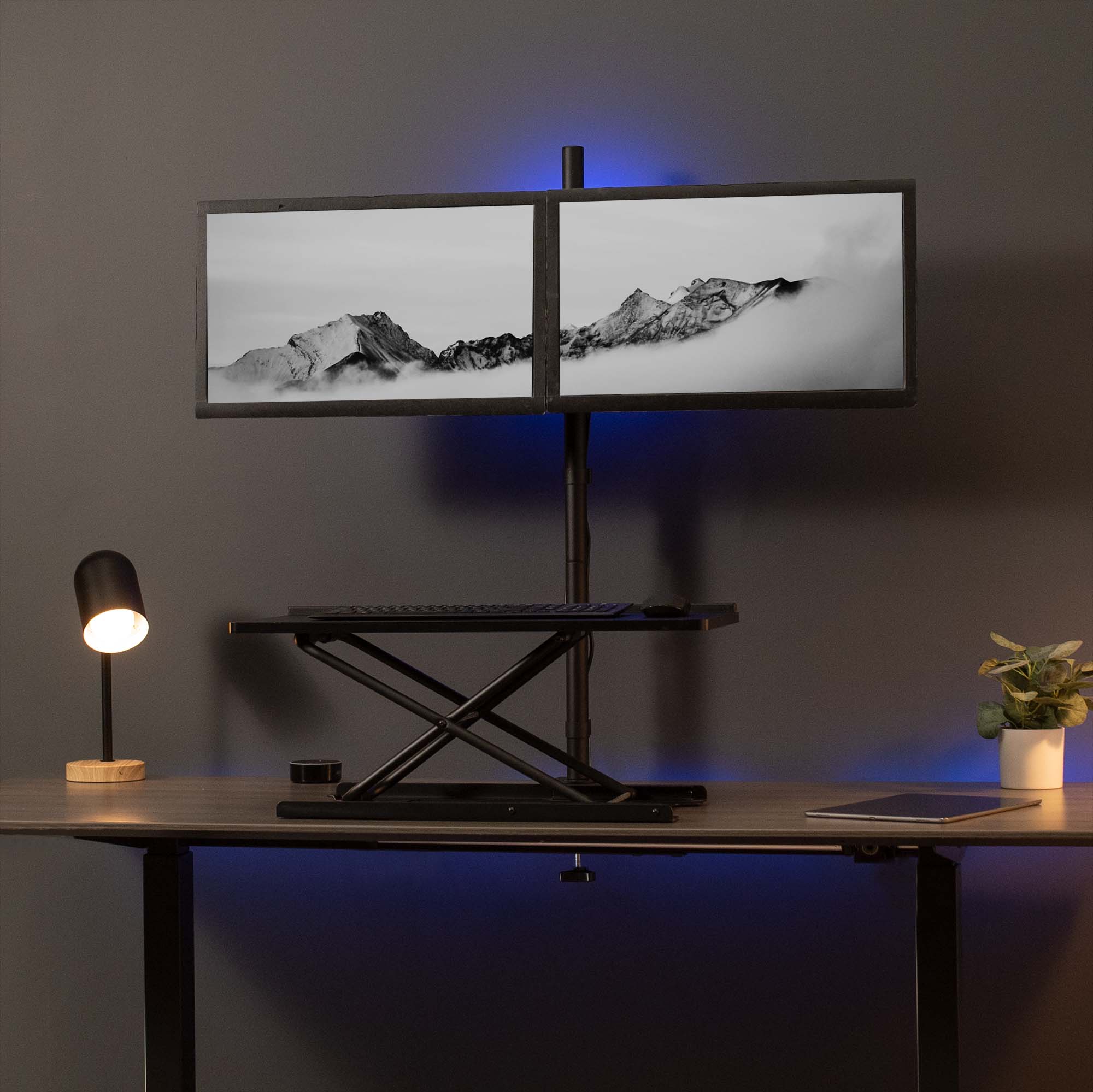 Dual 13" to 27" Monitor Extra Tall Desk Mount - Image 8