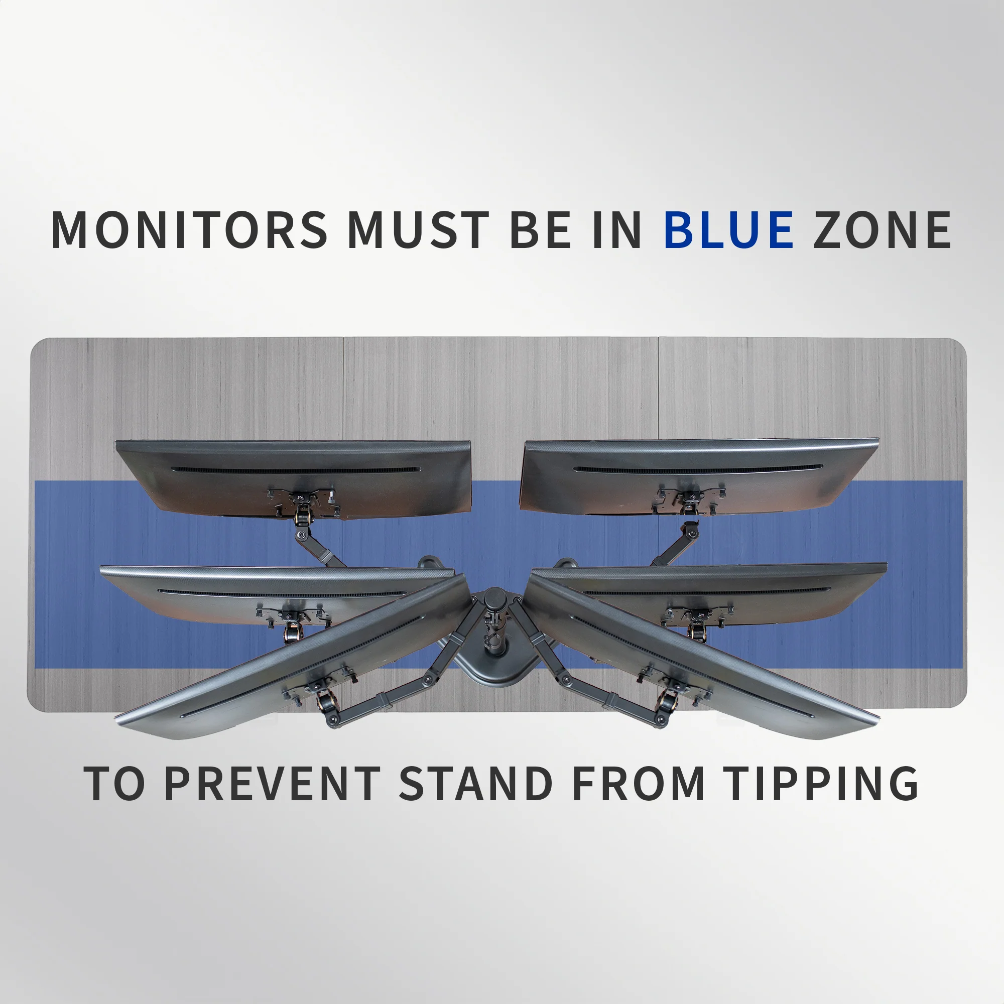Dual 13" to 32" Monitor Desk Stand - Image 5