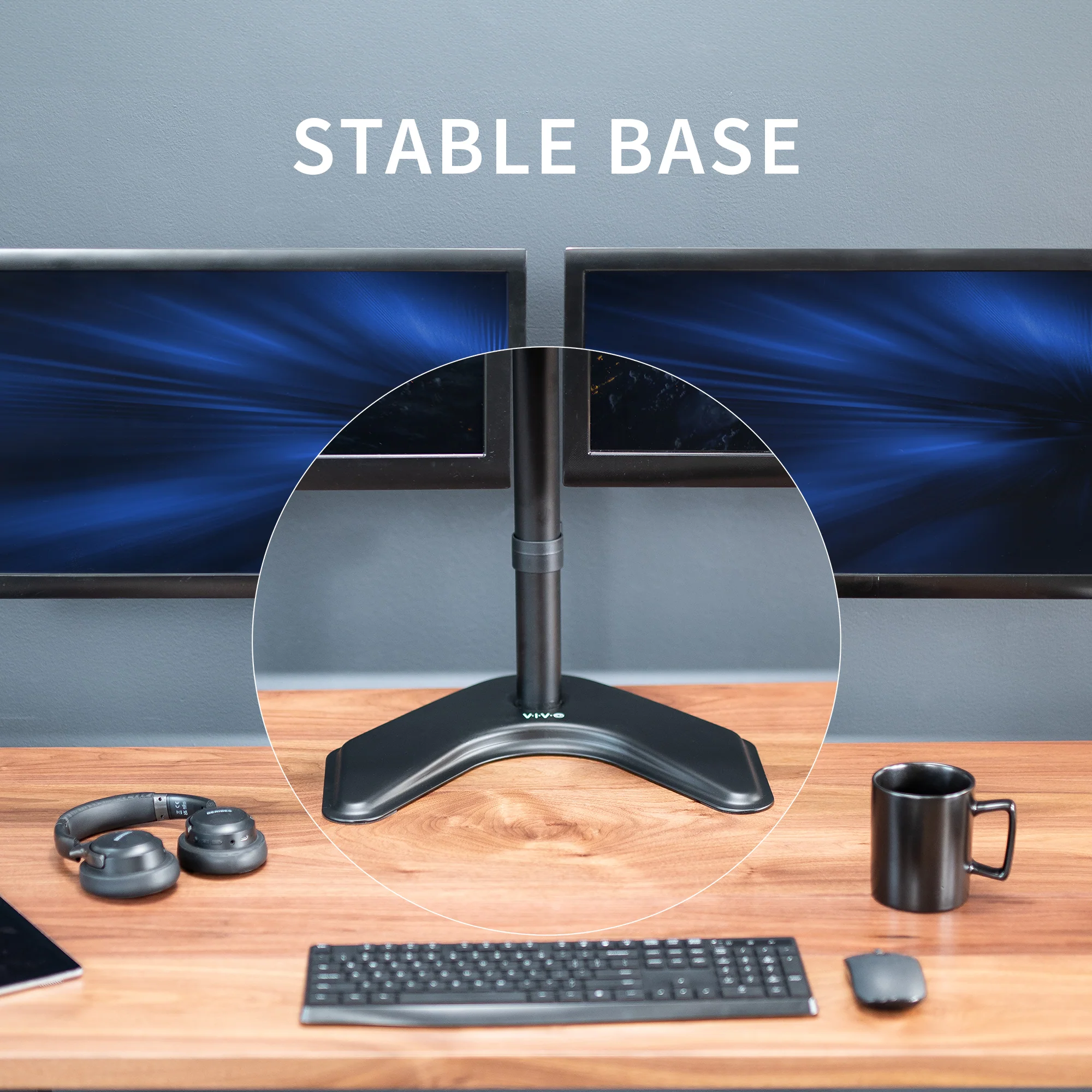 Dual 13" to 32" Monitor Desk Stand - Image 8