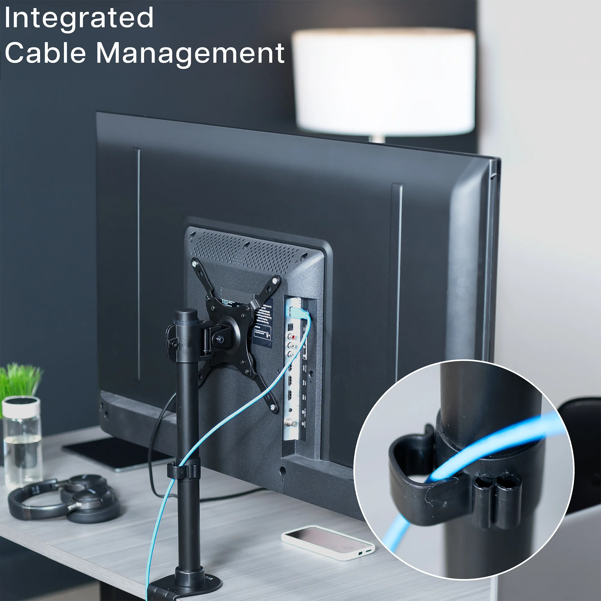 Single 17" to 42" Monitor Desk Mount - Image 7