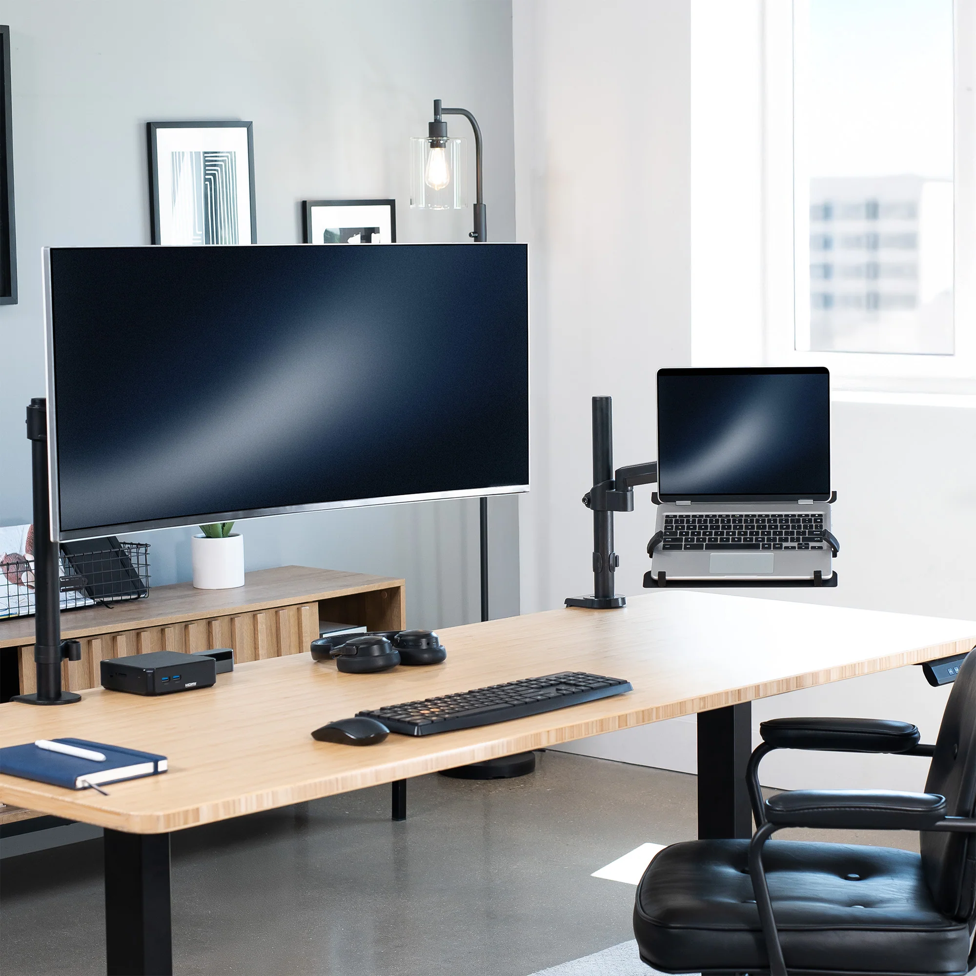 Pneumatic Arm Single Laptop Desk Mount - Image 6