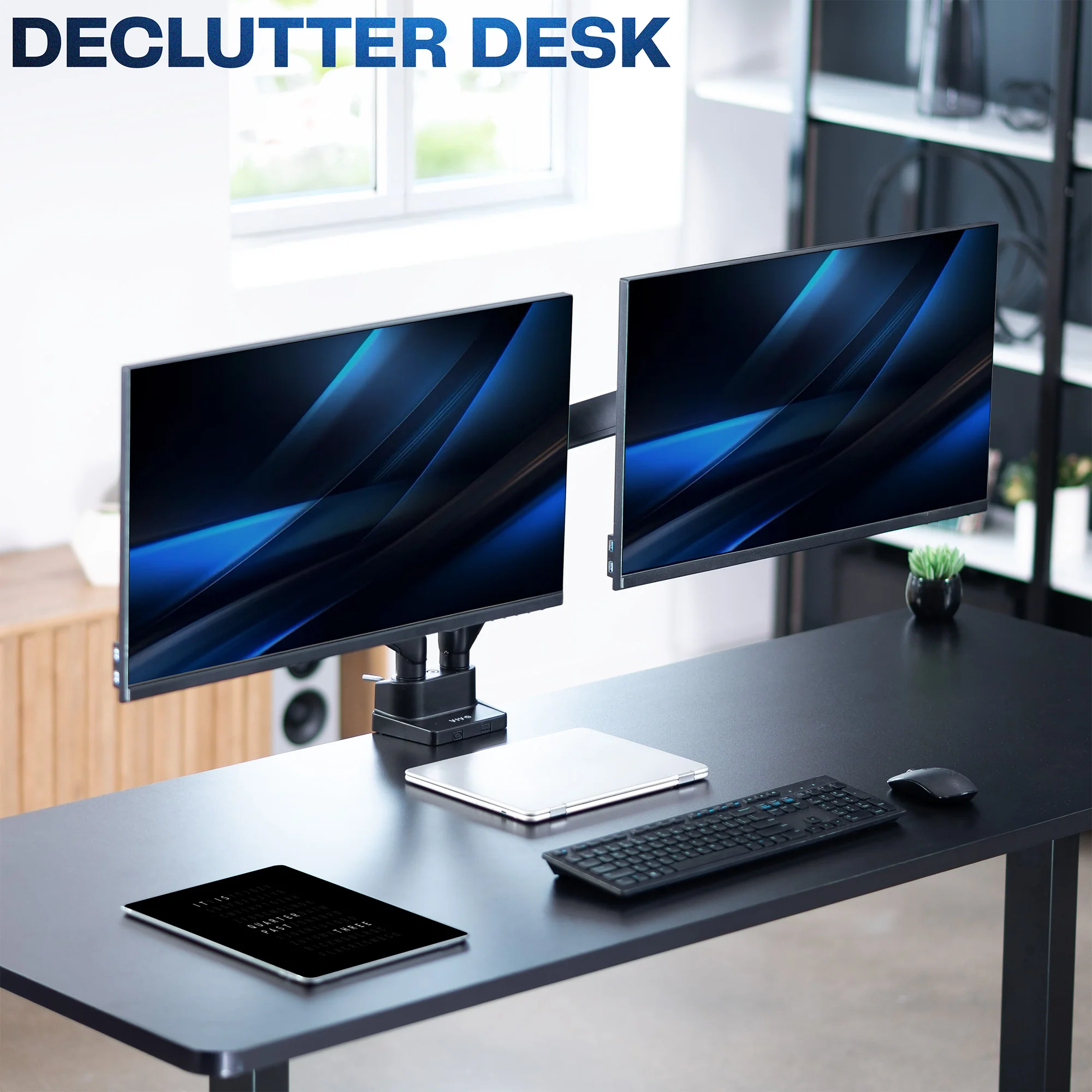 Mechanical Arm Dual Ultrawide Monitor Desk Mount - Up to 35" Screens - Image 4