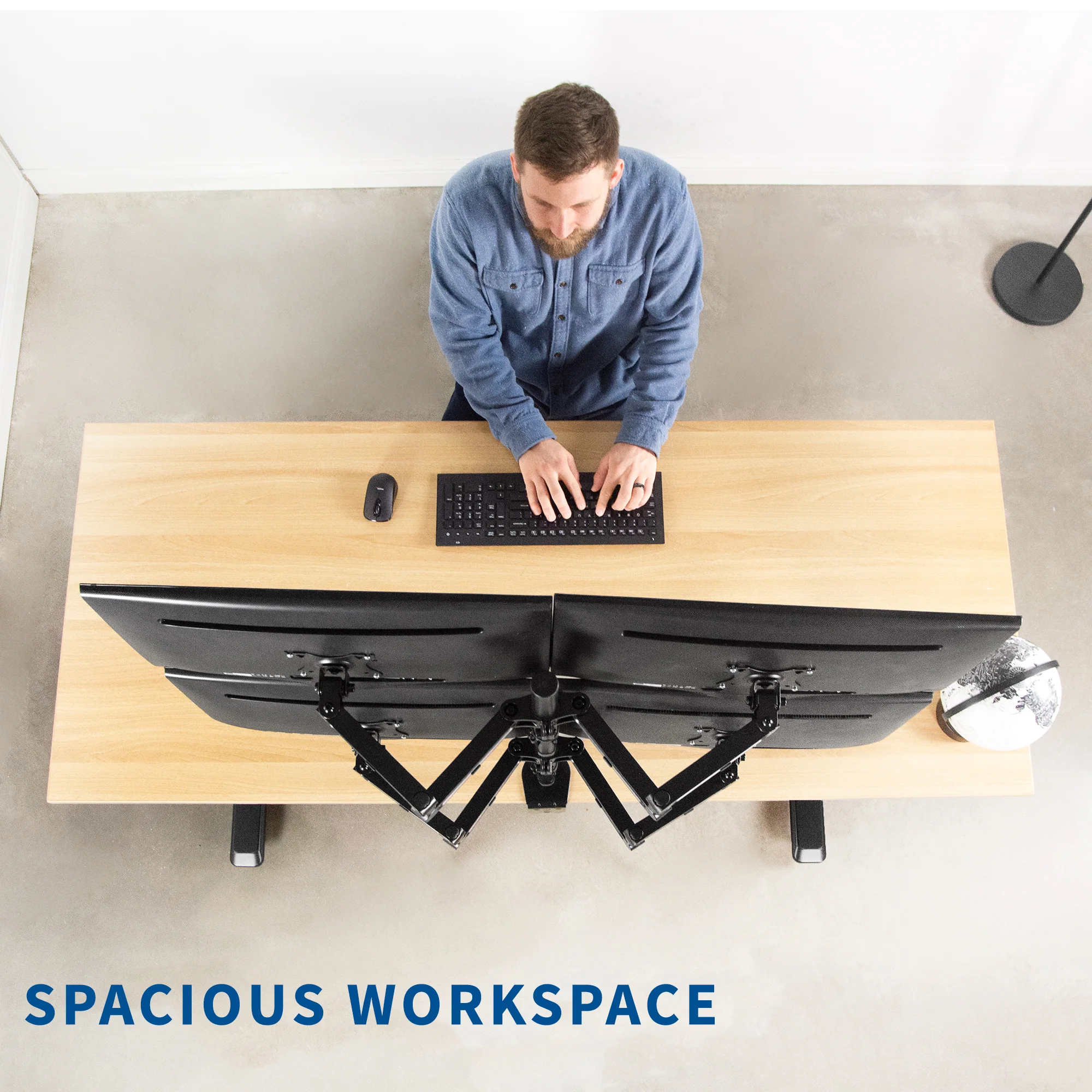 Quad 17” to 32” Monitor Desk Mount - Image 7