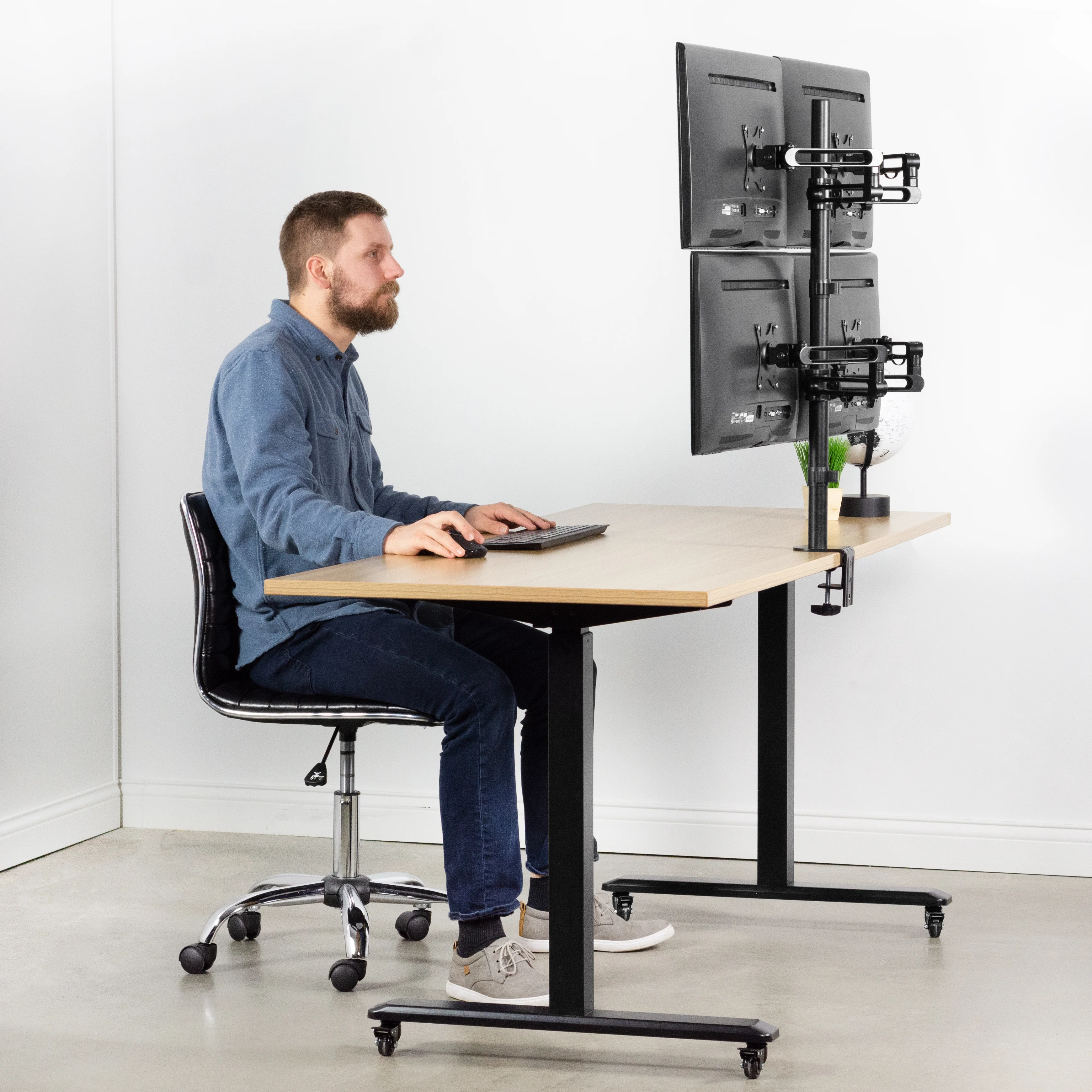 Quad 17” to 32” Monitor Desk Mount - Image 8