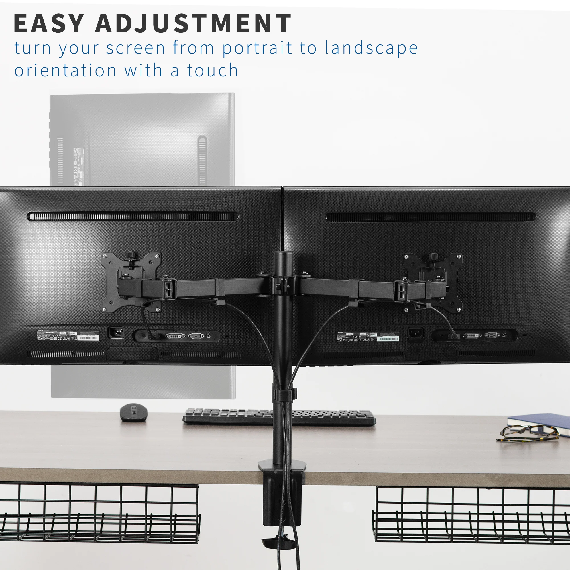 Dual 13” to 30” Monitor Desk Mount - Image 8
