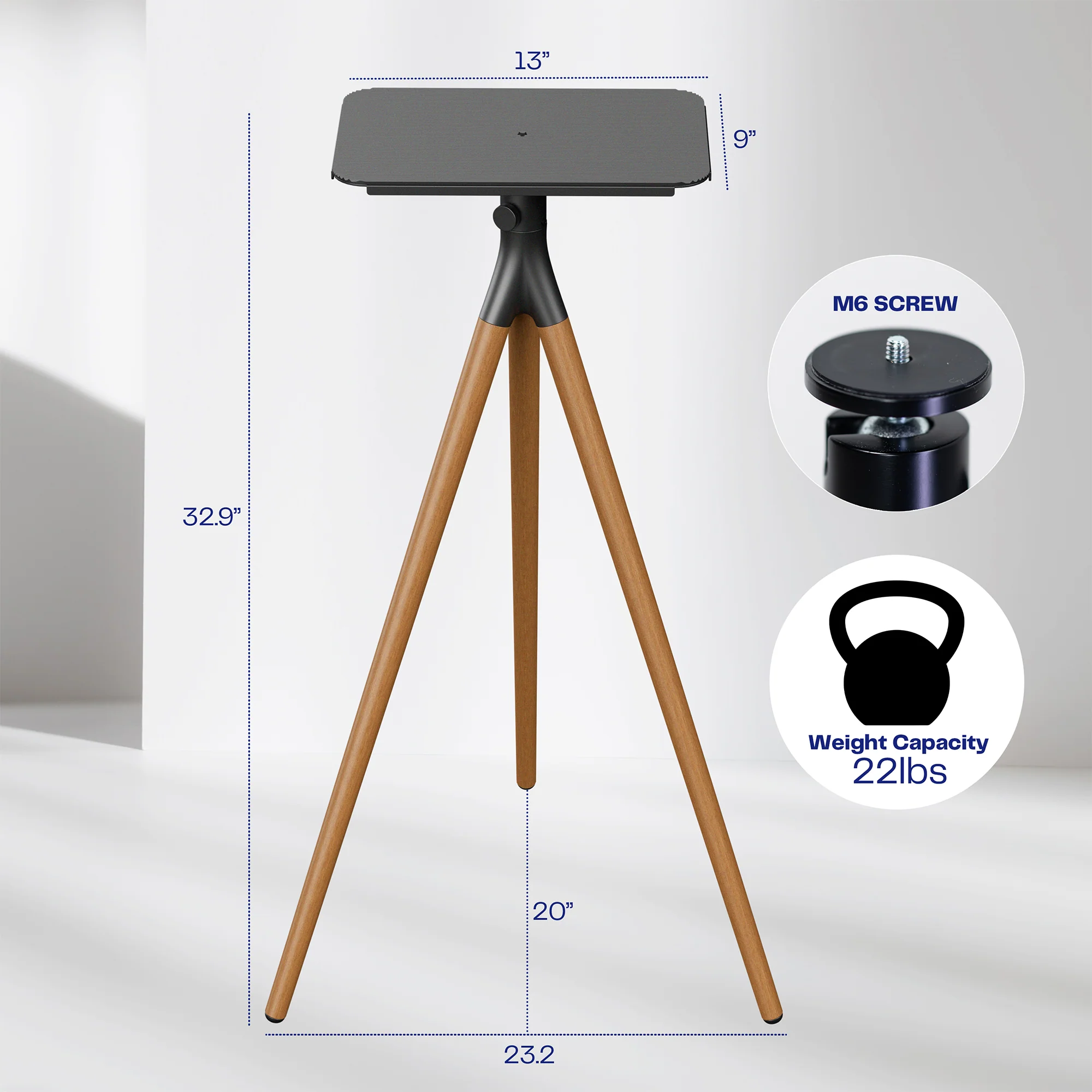 Dark Walnut Easel Studio Projector Stand - Image 3