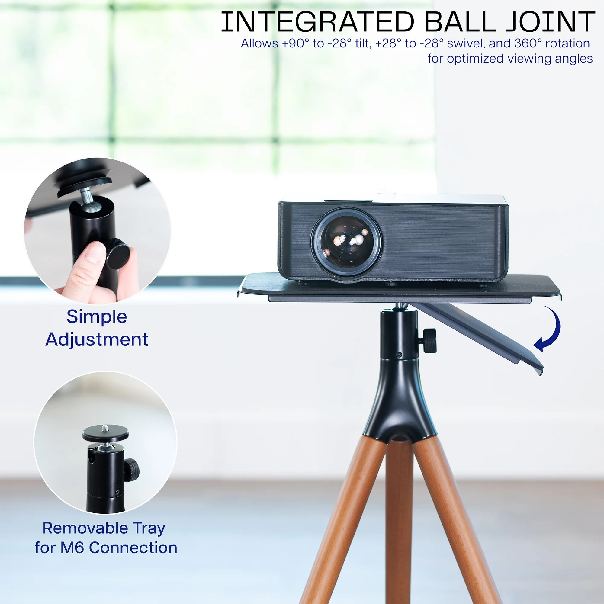 Dark Walnut Easel Studio Projector Stand - Image 4
