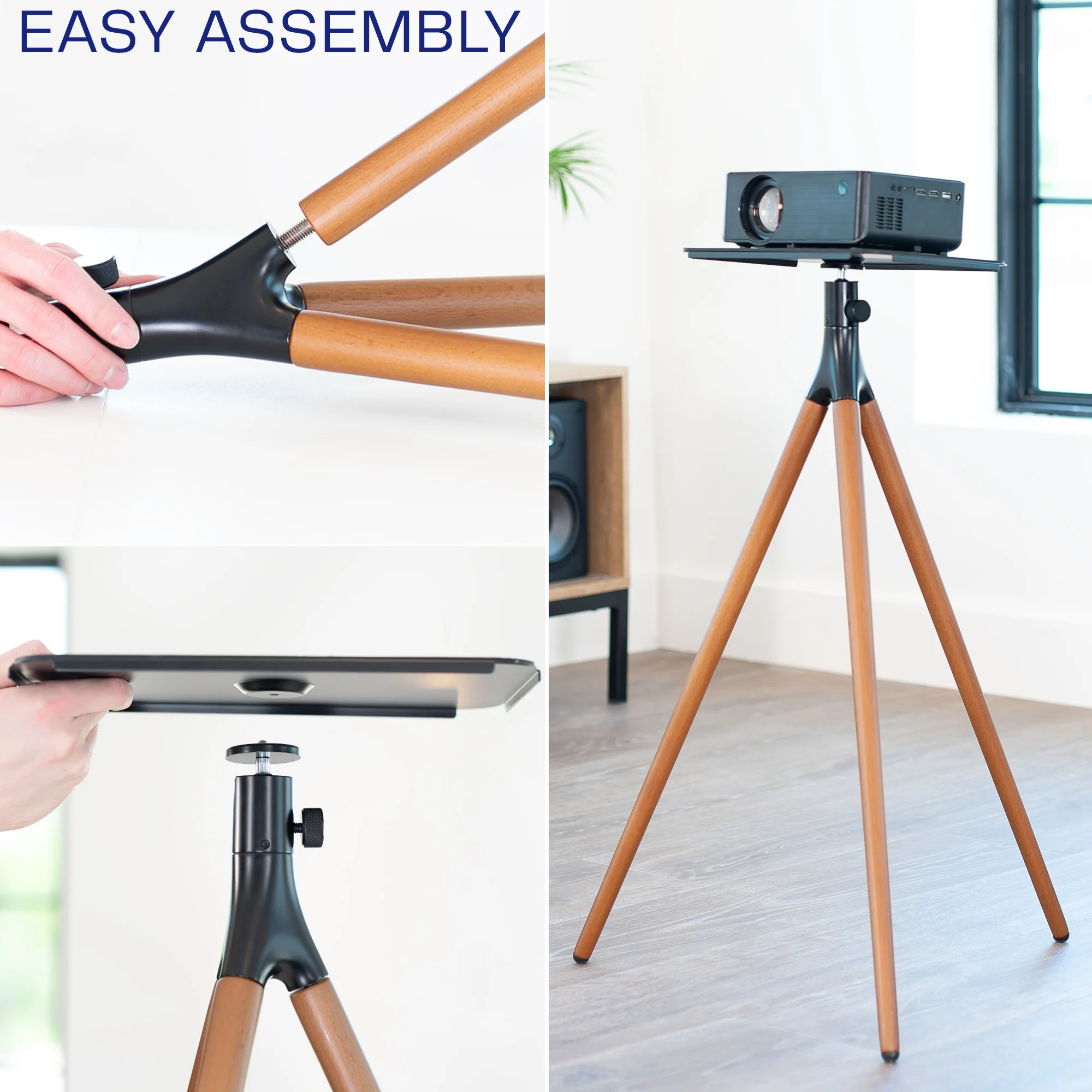 Dark Walnut Easel Studio Projector Stand - Image 8